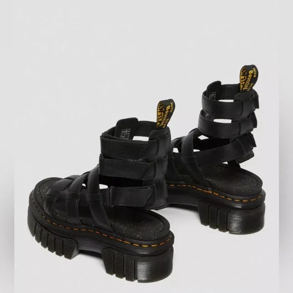 Dr Martens RICKI NAPPA LUX LEATHER PLATFORM GLADIATOR SANDALS - Picture 7 of 15